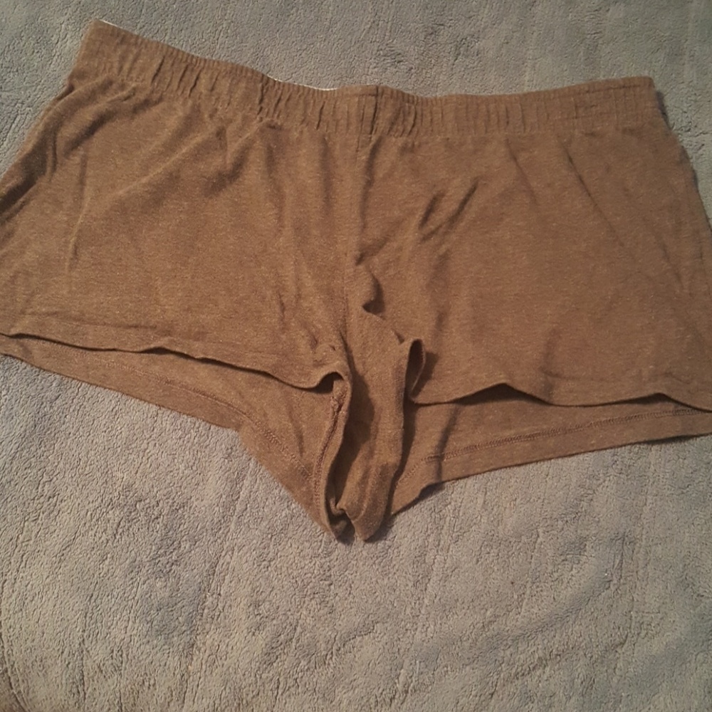 Gray pajama shorts